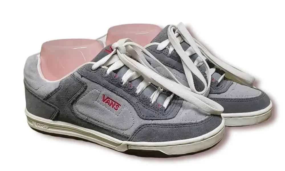 Vans Grey Suede Skater Fashion Street Wear Sneakers Shoes